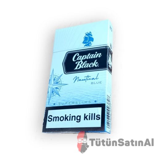 Captain Black Blue Nautical Slim İthal Paket Sigara – Ferah Mentol 1 Captain Black Blue Nautical Slim İthal Paket Sigara sigara ürün görseli