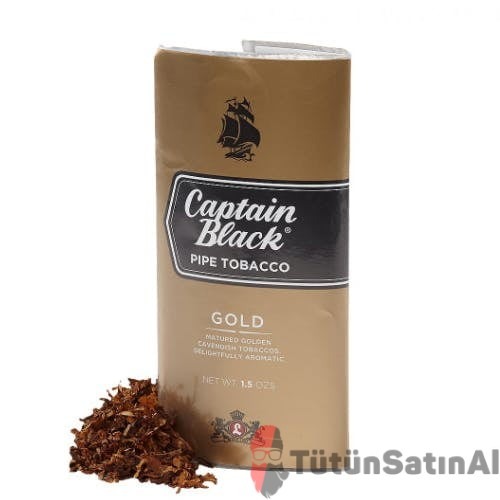 Captain Black Gold (Sarı-Altın) İthal Pipo Tütünü – Pürüzsüz İçim 1 Captain Black Gold (Sarı-Altın) İthal Pipo Tütünü tütün ürün görseli