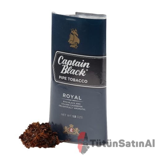 Captain Black Royal – Aromatic Cavendish Harmanı ile Düşük Dil Isırması 1 Captain Black Royal (Mavi) Pipo Tütünü – Aromatic Cavendish Harmanı ile Düşük Dil Isırması tütün ürün görseli