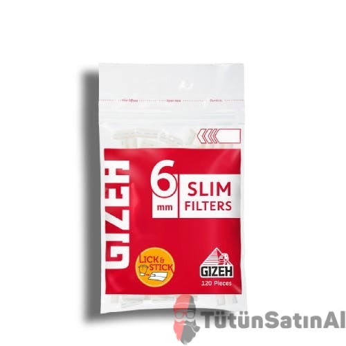 Gizeh Slim 6 mm Poşet Filtre Tane 1 Gizeh Slim 6 mm