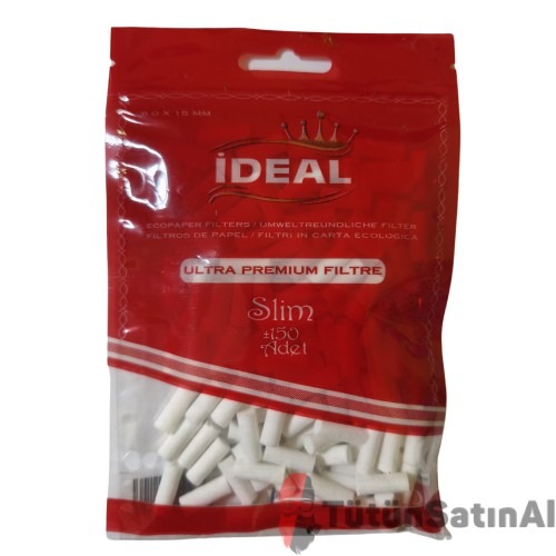 İdeal Ultra Premium Slim Filtre 6x15mm 150'li 1 İdeal Ultra Premium Slim Filtre