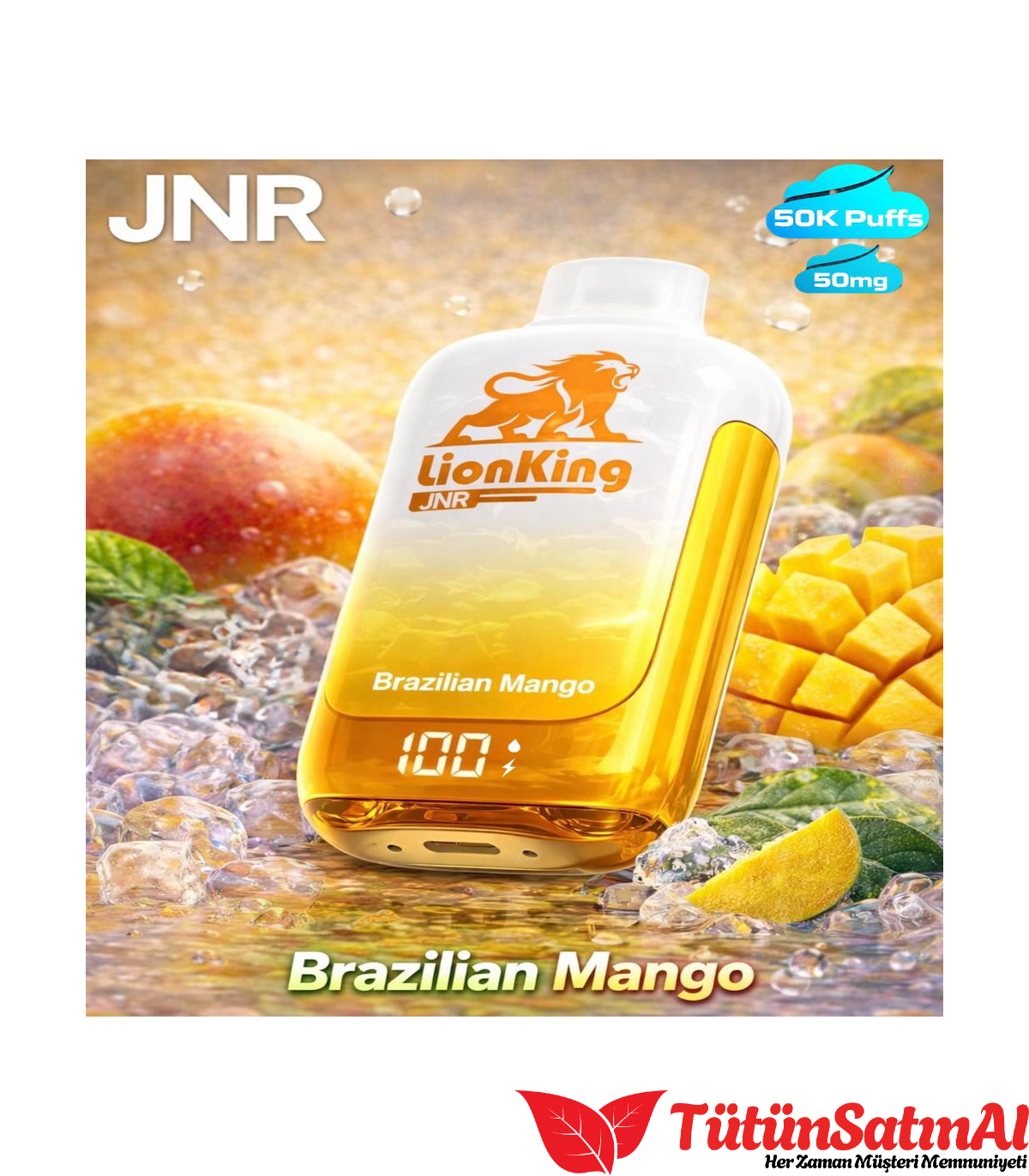 JNR LionKing 50K Brazilian Mango Elektronik Sigara 1 JNR LionKing 50K Brazilian Mango Elektronik Sigara