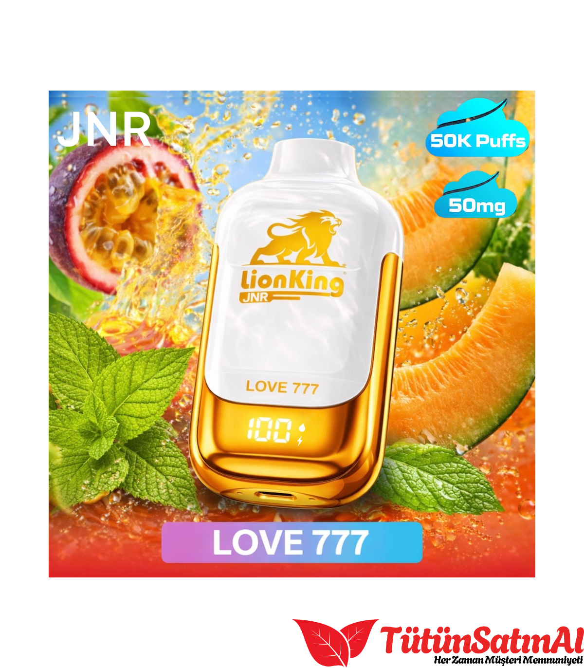 JNR LionKing 50K Love 777 Elektronik Sigara 1 JNR LionKing 50K Love 777 Elektronik Sigara