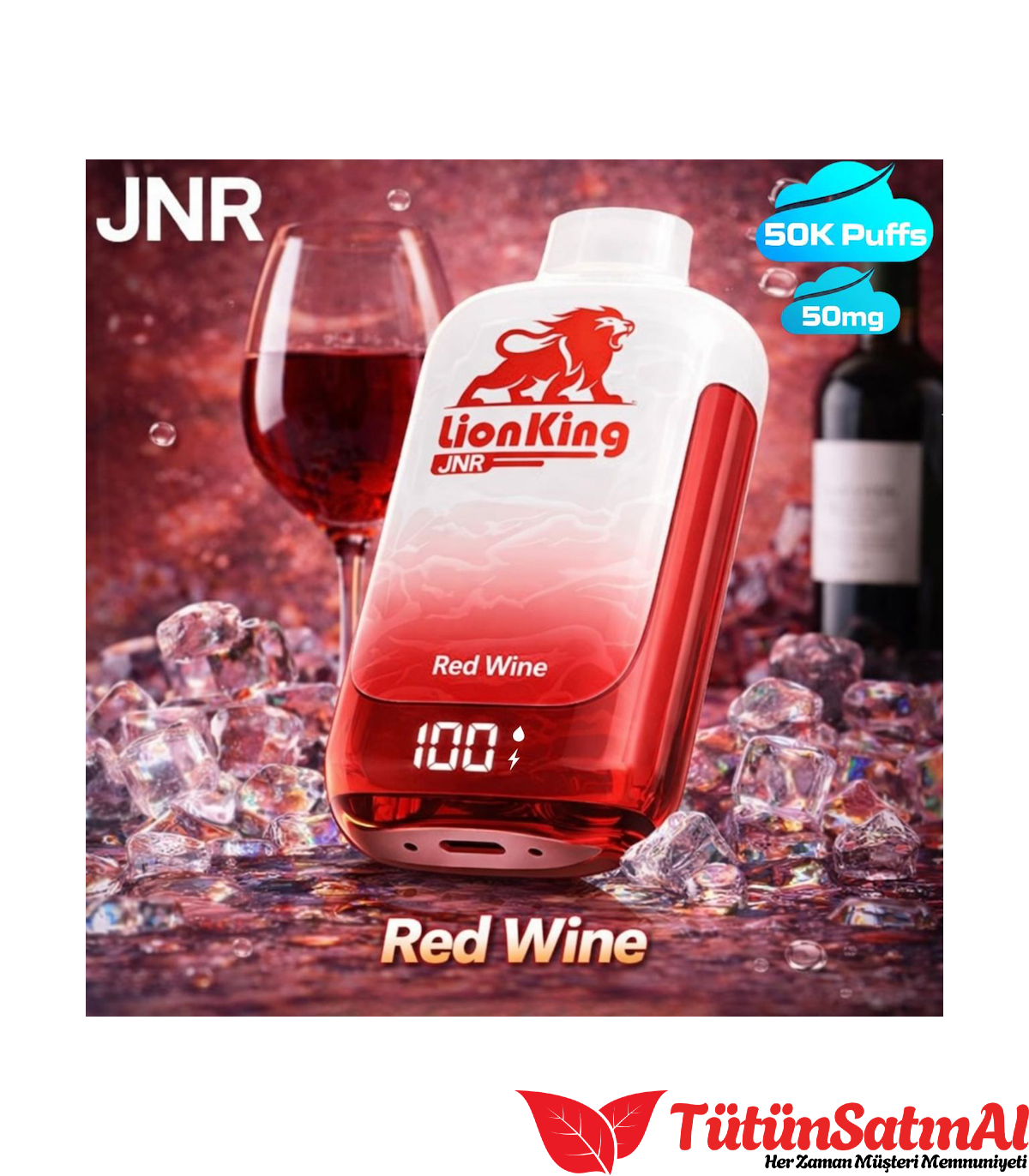 JNR LionKing 50K Red Wine Elektronik Sigara 1 JNR LionKing 50K Red Wine Elektronik Sigara