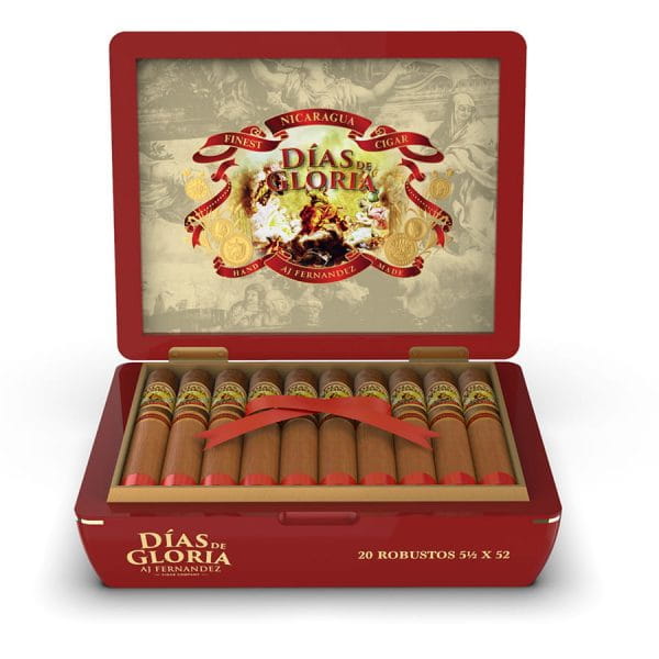 AJ Fernandez Días de Gloria Robusto 20’li Ahşap Kutu ürün görseli