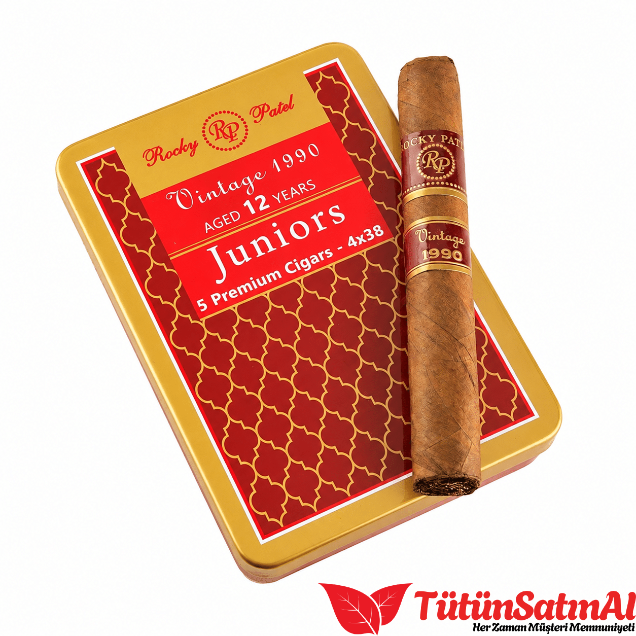 Rocky Patel Vintage 1990 Juniors Puro – 5’li Teneke Kutu 1 Rocky Patel Vintage 1990 Juniors Puro – 5’li Teneke Kutu ürün görseli