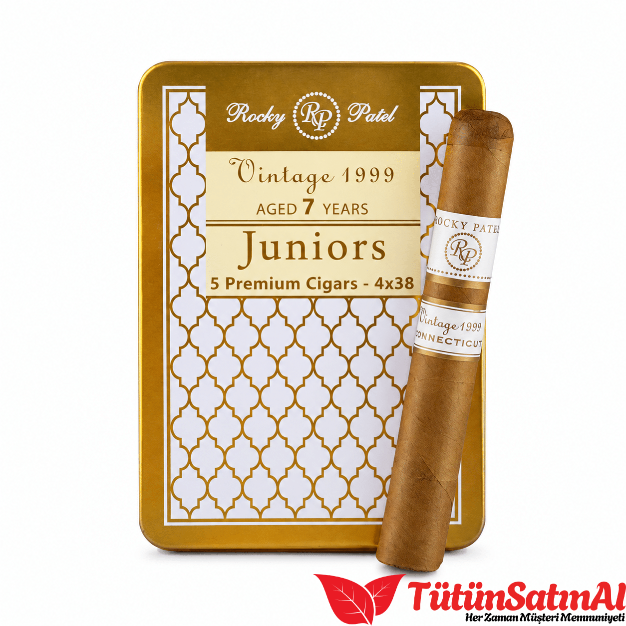 Rocky Patel Vintage 1999 Connecticut Juniors Puro – 5’li Teneke Kutu 1 Rocky Patel Vintage 1999 Connecticut Juniors Puro – 5’li Teneke Kutu ürün görseli