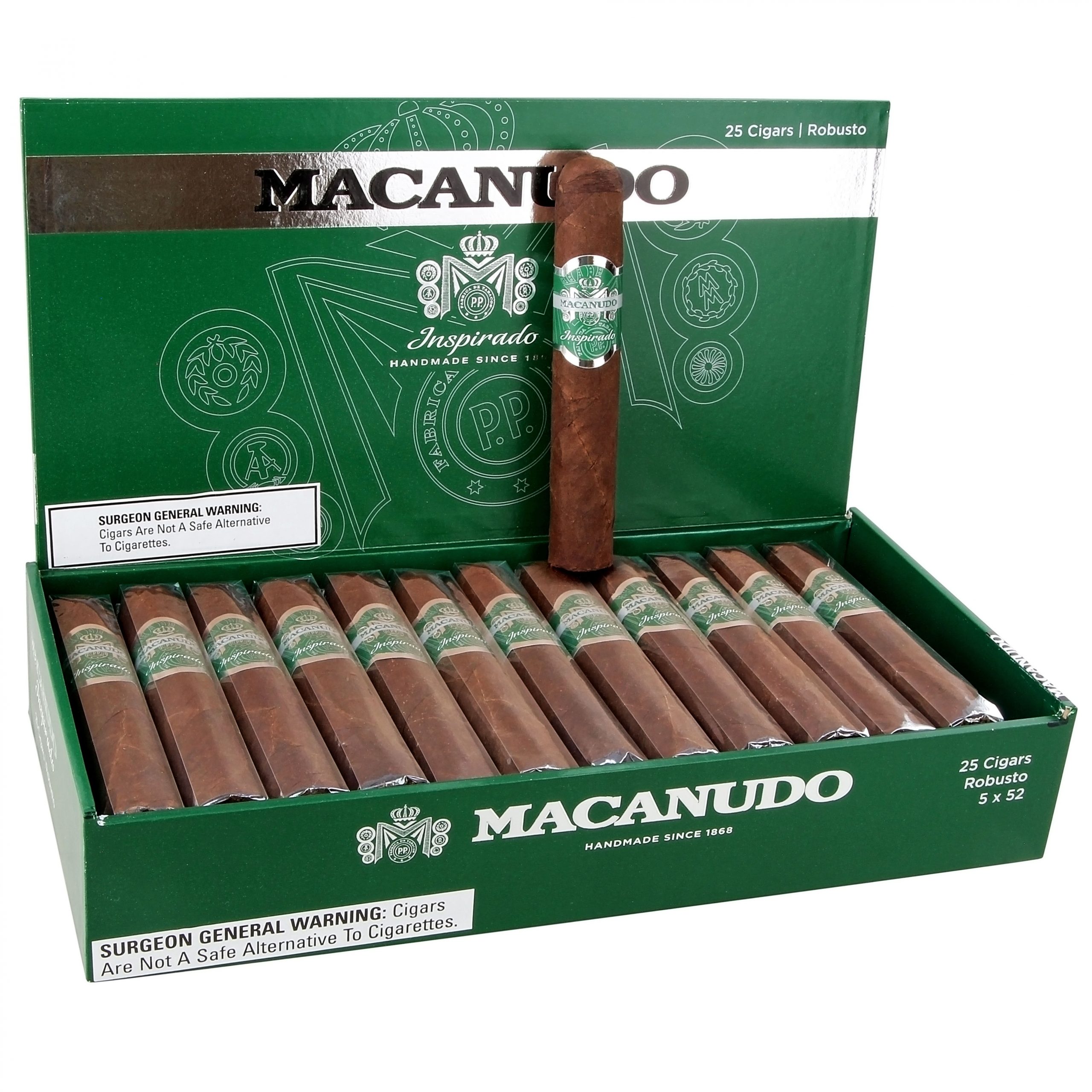 Macanudo Inspirado Green Robusto Puro – 25'li Kutu 1 Macanudo Inspirado Green Robusto Puro – 25’li Kutu ürün görseli