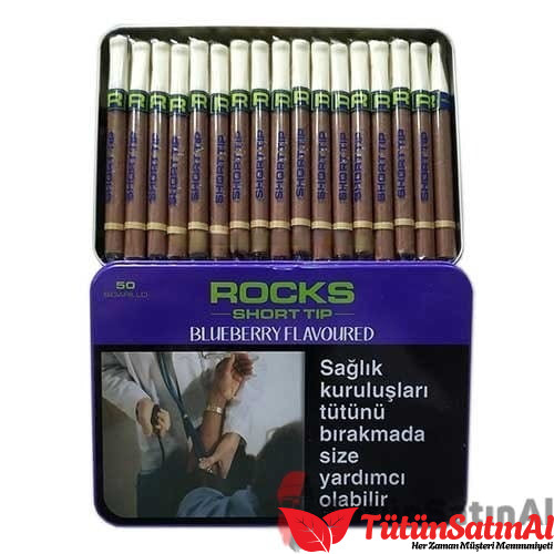 Rocks Short Tip Blueberry Sigarillo – Yaban Mersini Aromalı – 50’s ürün görseli