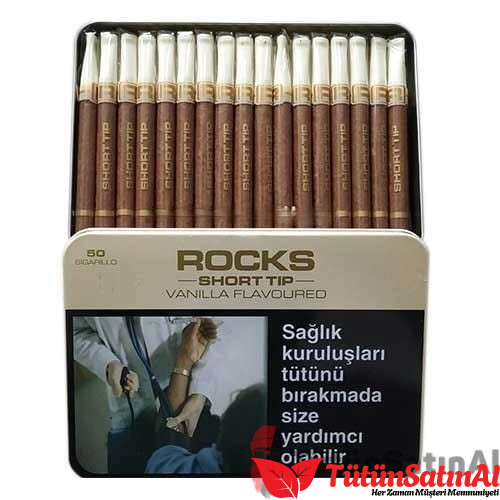 Rocks Short Tip Vanilla Sigarillo – Vanilya Aromalı ürün görseli