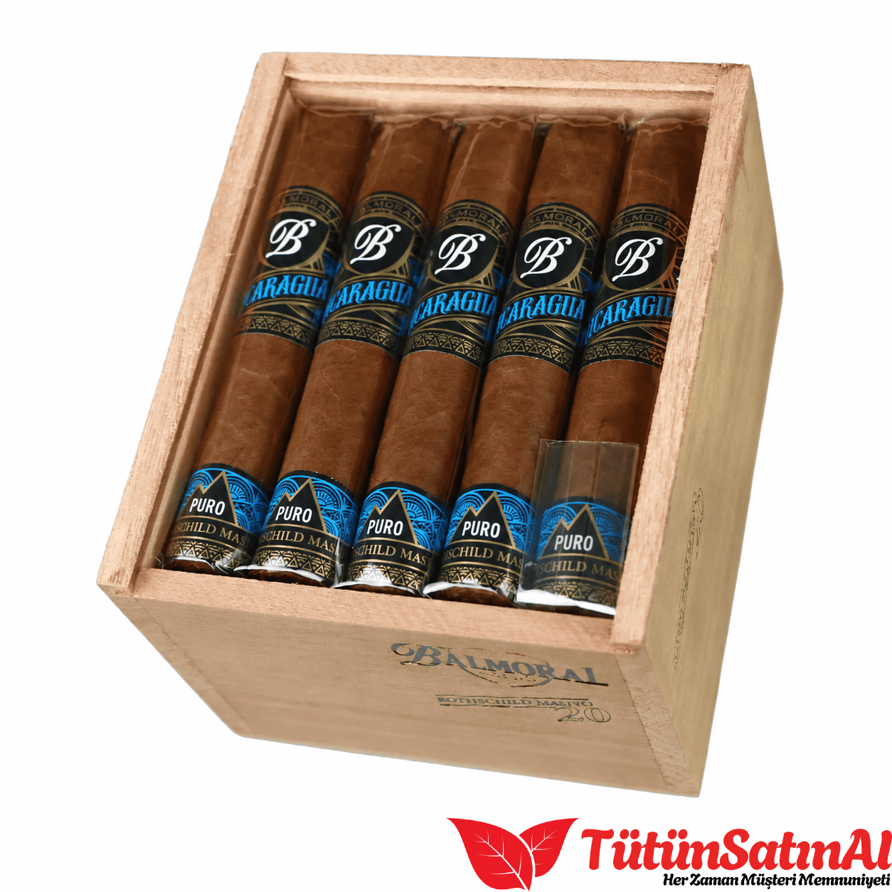 Balmoral Puro Nicaragua Rothschild Masivo 20’li Ahşap Kutu 1 Balmoral Puro Nicaragua Rothschild Masivo 20’li Ahşap Kutu ürün görseli