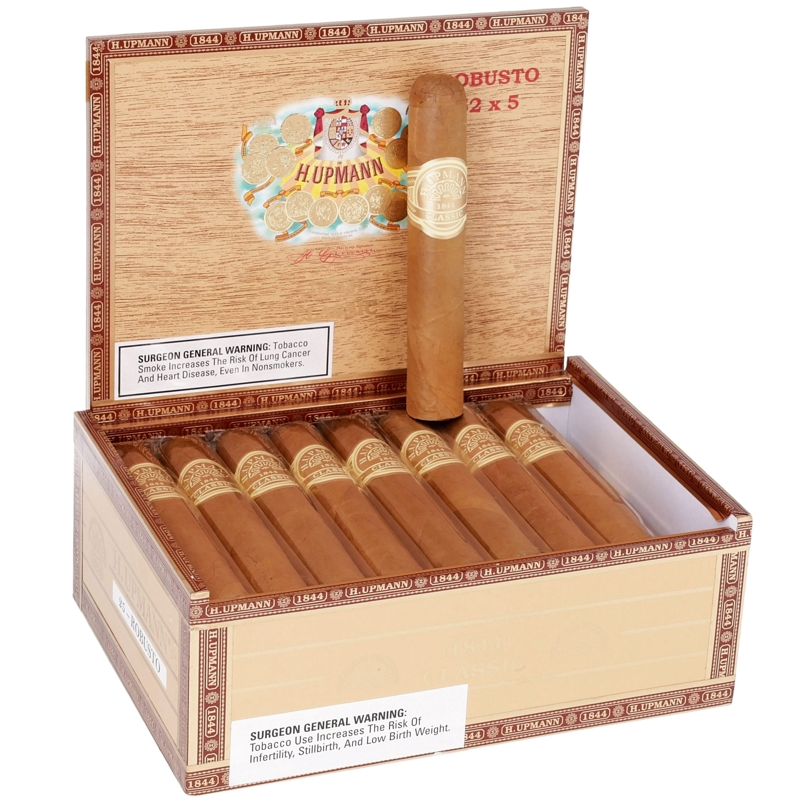 H. Upmann 1844 Classic Robusto – 25'li Kutu 1 H. Upmann 1844 Classic Robusto – 25’li Kutu ürün görseli