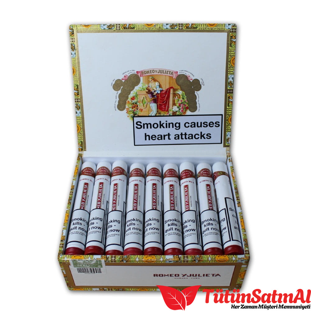 Romeo y Julieta Romeo No. 1 Tubos Puro – 25'li Kutu 1 Romeo y Julieta Romeo No. 1 Tubos Puro – 25’li Kutu ürün görseli