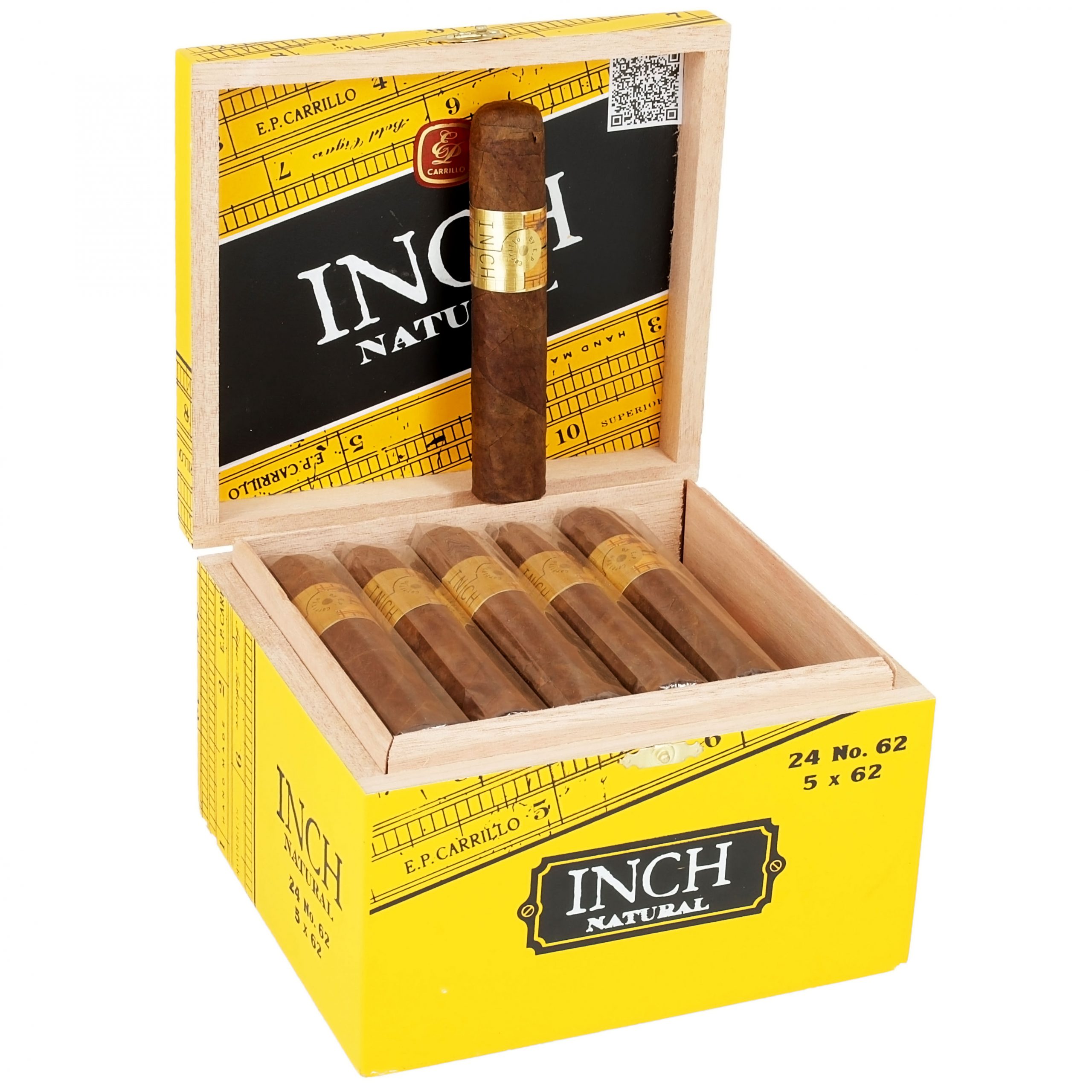 E.P. Carrillo INCH Natural No. 62 Puro – 24'lü Kutu 1 E.P. Carrillo INCH Natural No. 62 Puro – 24’lü Kutu ürün görseli