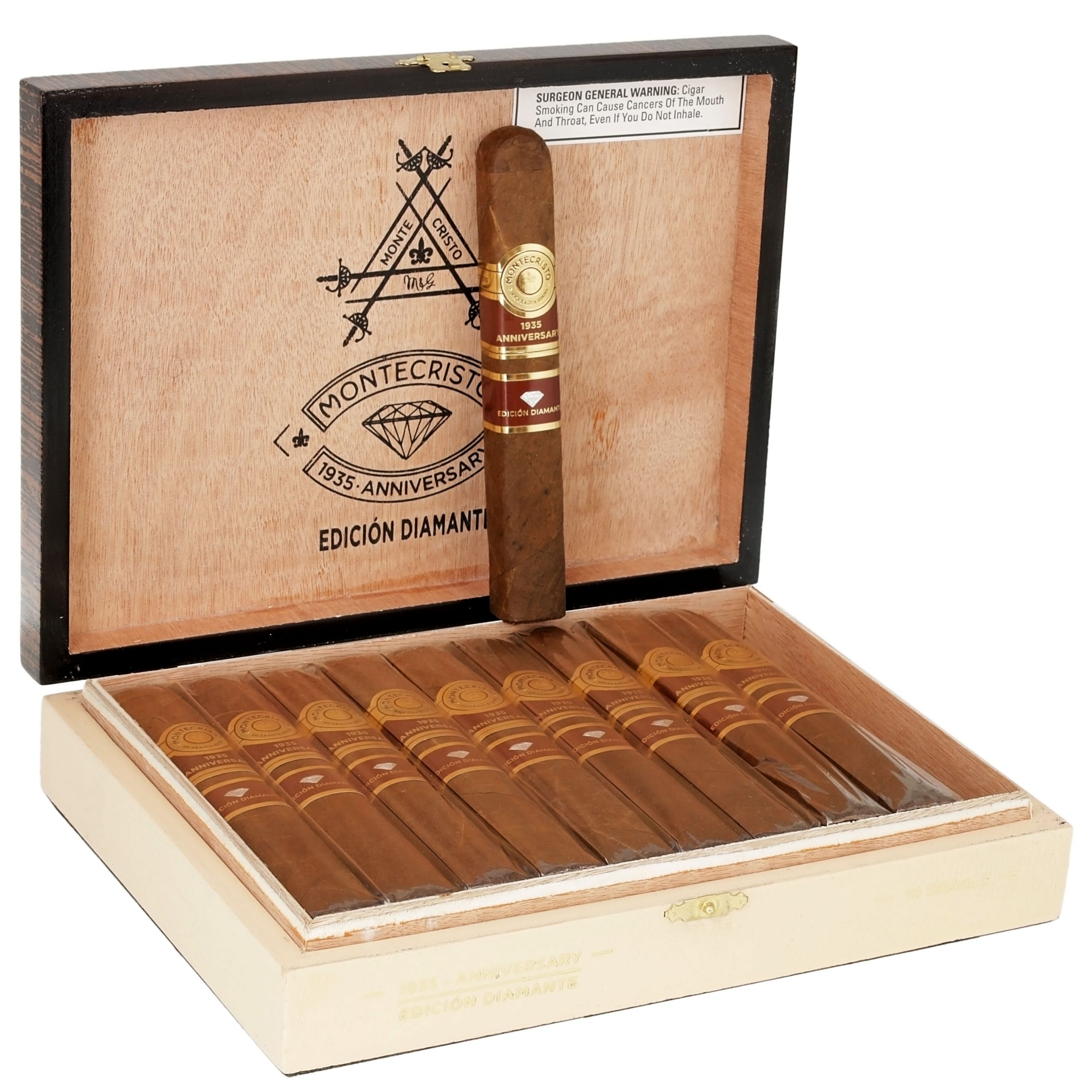 Montecristo 1935 Anniversary Edición Diamante Grande Puro – 10’lu Kutu 1 Montecristo 1935 Anniversary Edición Diamante Grande Puro – 10’lu Kutu ürün görseli